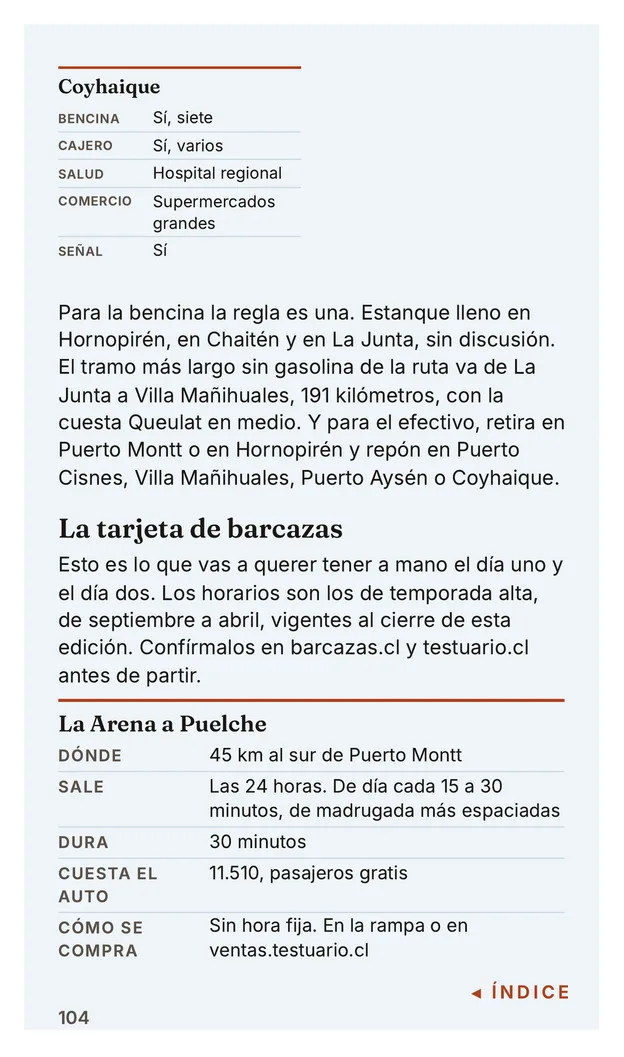 Página de la guía rápida